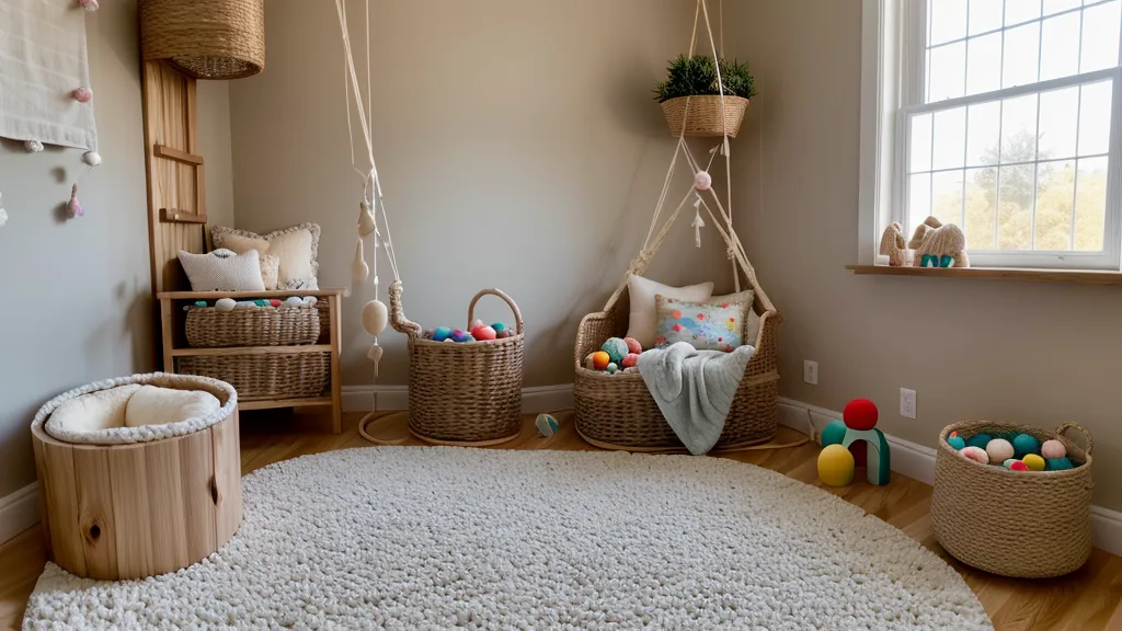Pieds nus d'un enfant en bas âge debout sur un tapis d'éveil.