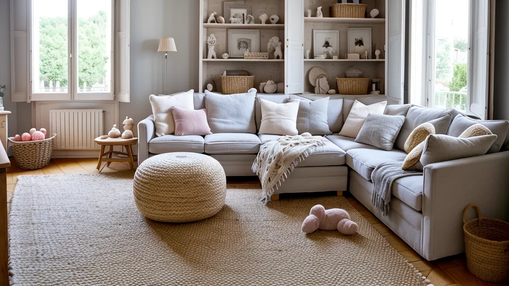 Cubes en bois sur un parquet clair, avant une activité sensorielle Snoezelen à la maison